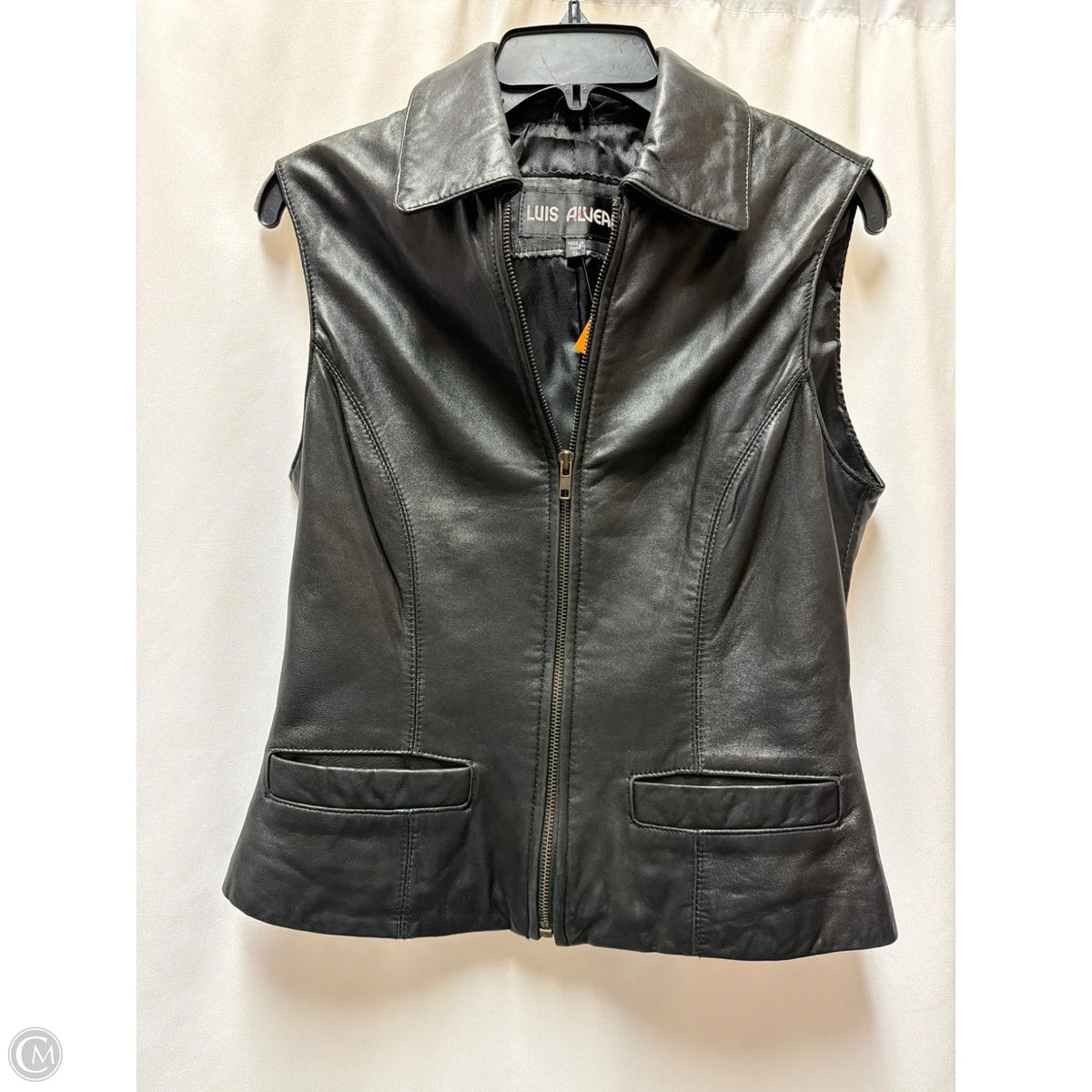 Vest Leather By Clothes Mentor, Size: Small