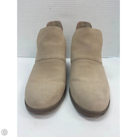 Boots Ankle Heels By Toms In Tan, Size: 9
