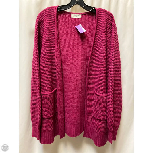 Cardigan By Zenana Outfitters In Pink, Size: Xl