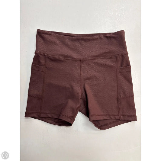 Athletic Shorts By Zyia In Brown, Size: S