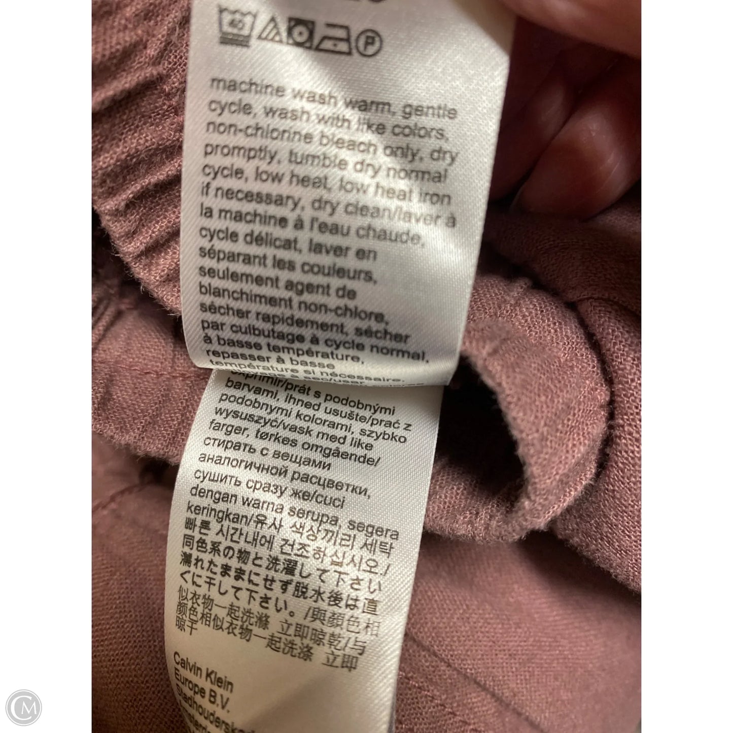 Pants Cargo & Utility By Calvin Klein In Plaid Pattern, Size: 12