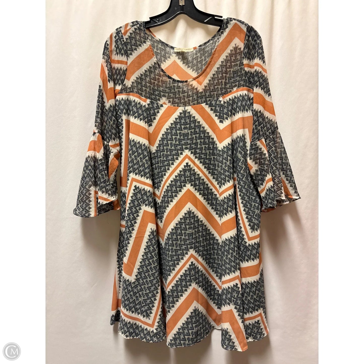 Dress Casual Midi By Paper Crown In Orange, Size: S