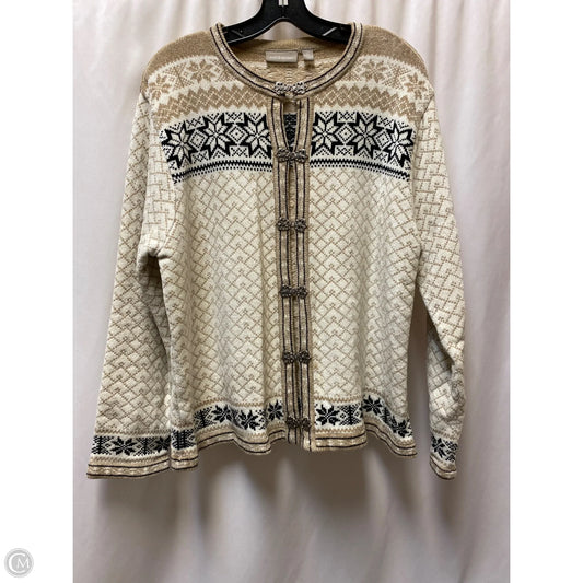 Cardigan By Croft And Barrow In Taupe, Size: Xl