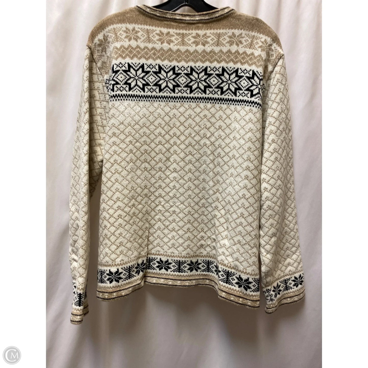 Cardigan By Croft And Barrow In Taupe, Size: Xl