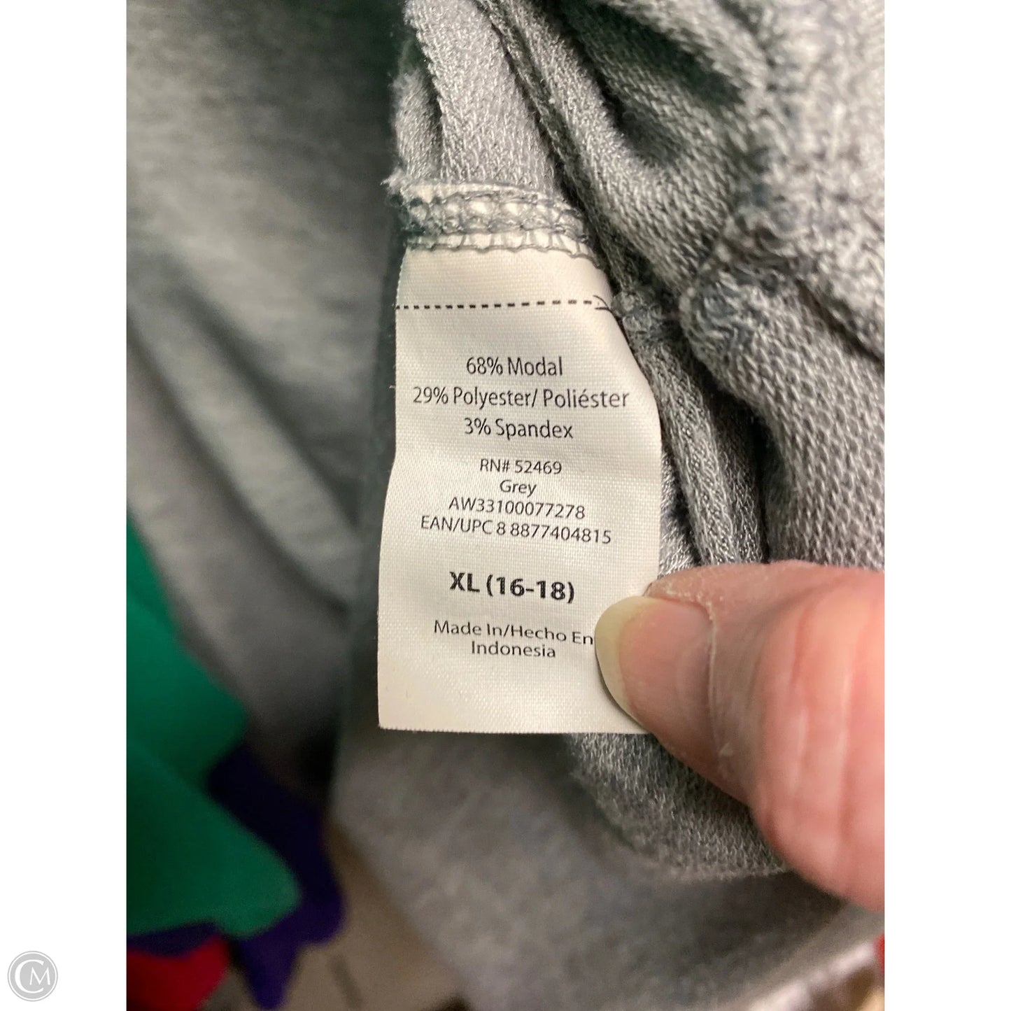 Athletic Sweatshirt Hoodie By Athletic Works In Grey, Size: Xl