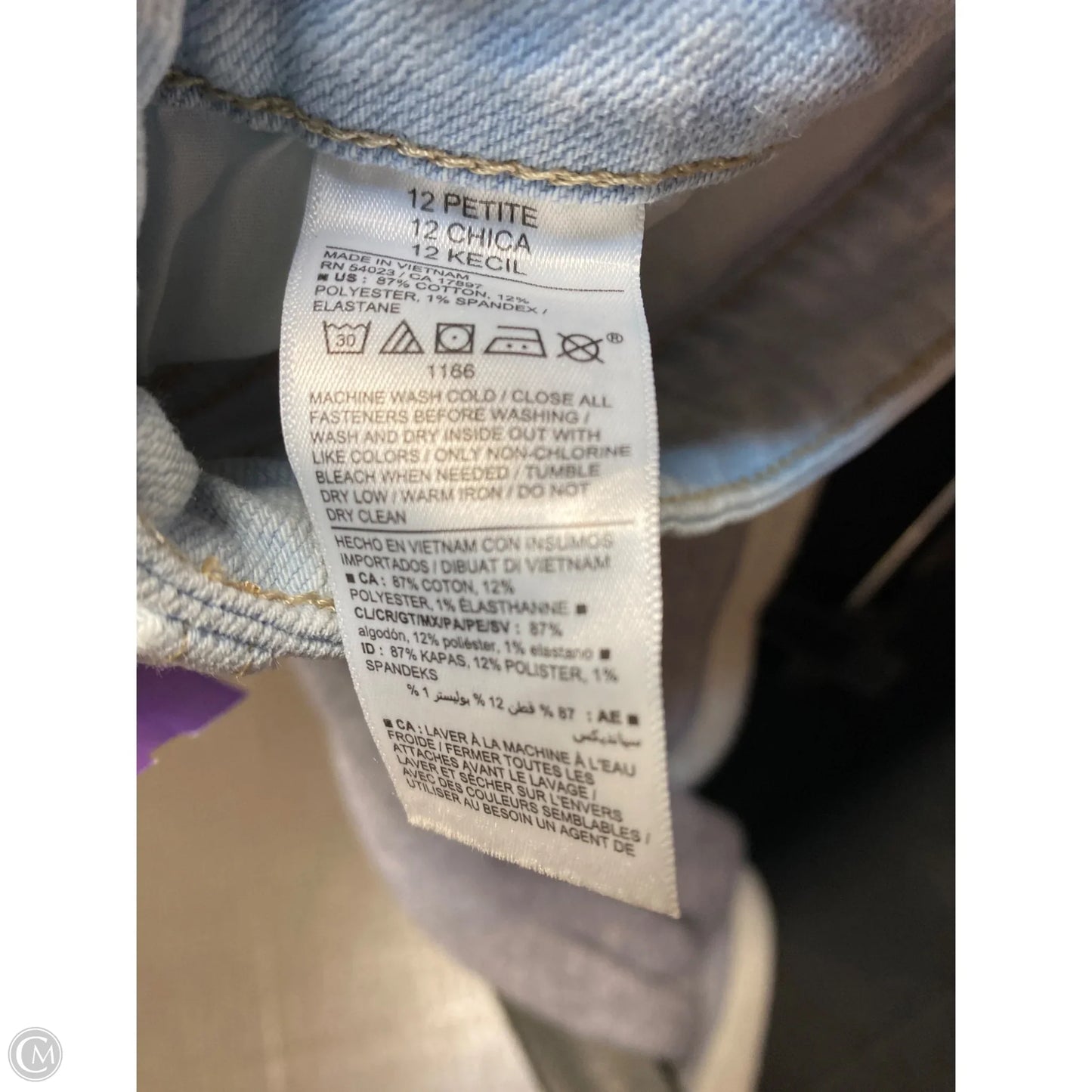 Jeans Straight By Old Navy In Blue Denim, Size: 12