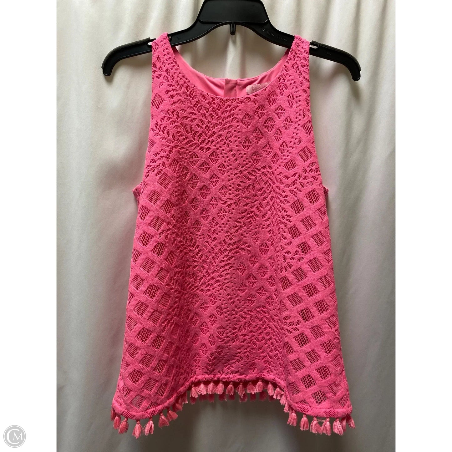 Top Sleeveless Designer By Lilly Pulitzer In Pink, Size: M