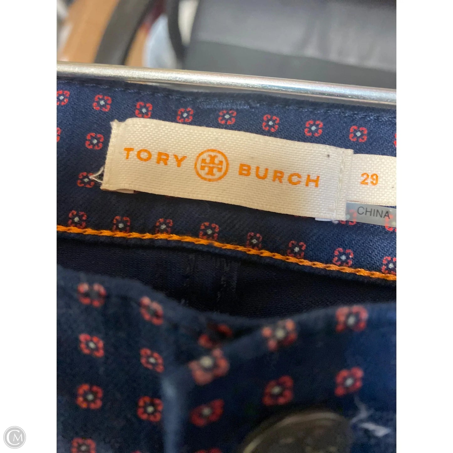 Pants Designer By Tory Burch In Navy, Size: 8