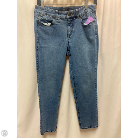 Jeans Straight By Talbots In Blue Denim, Size: 6