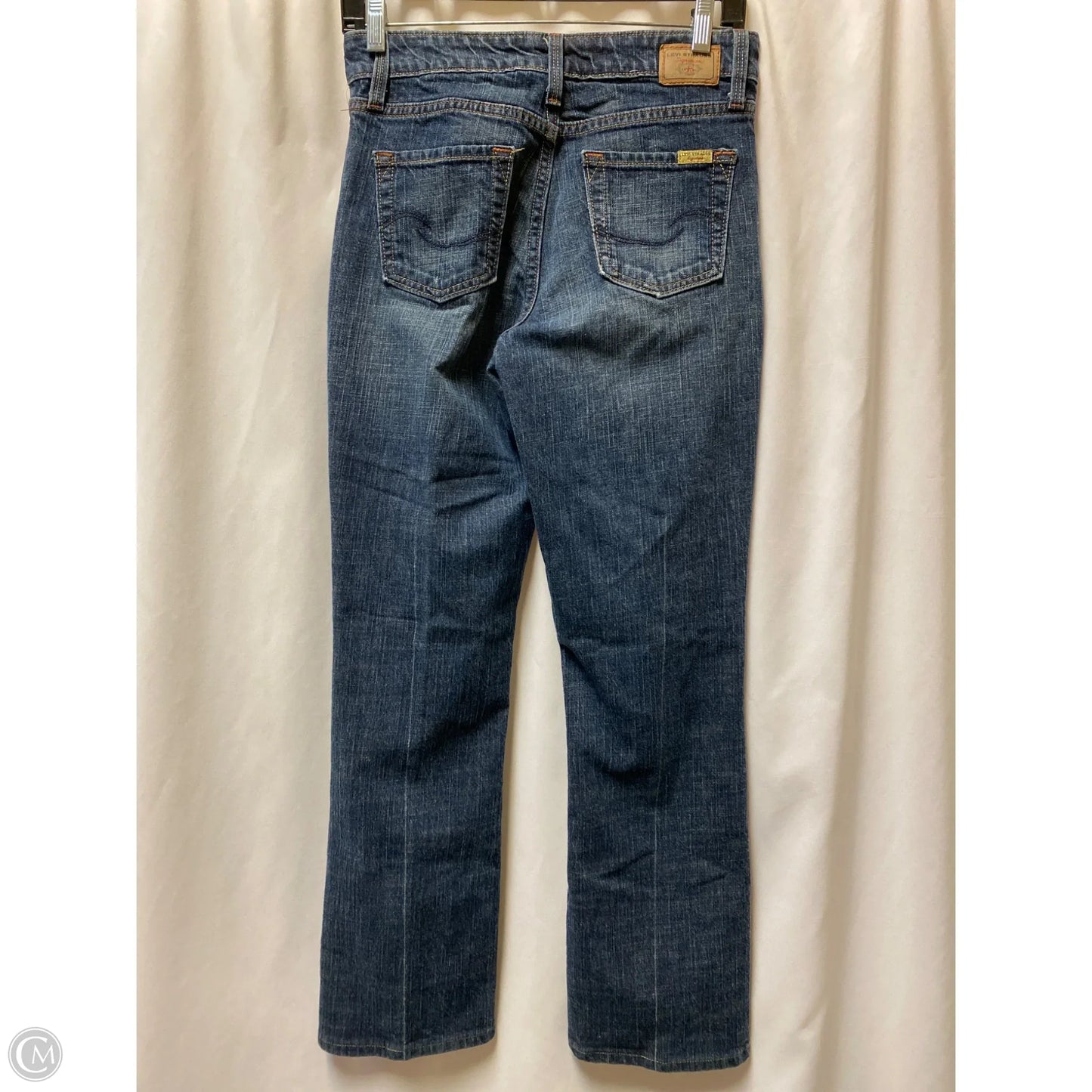 Jeans Straight By Levis In Blue Denim, Size: 4