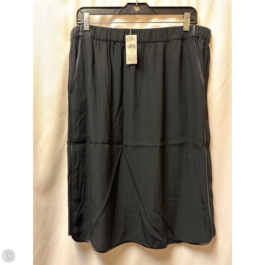 Skirt Midi By Loft In Black, Size: L