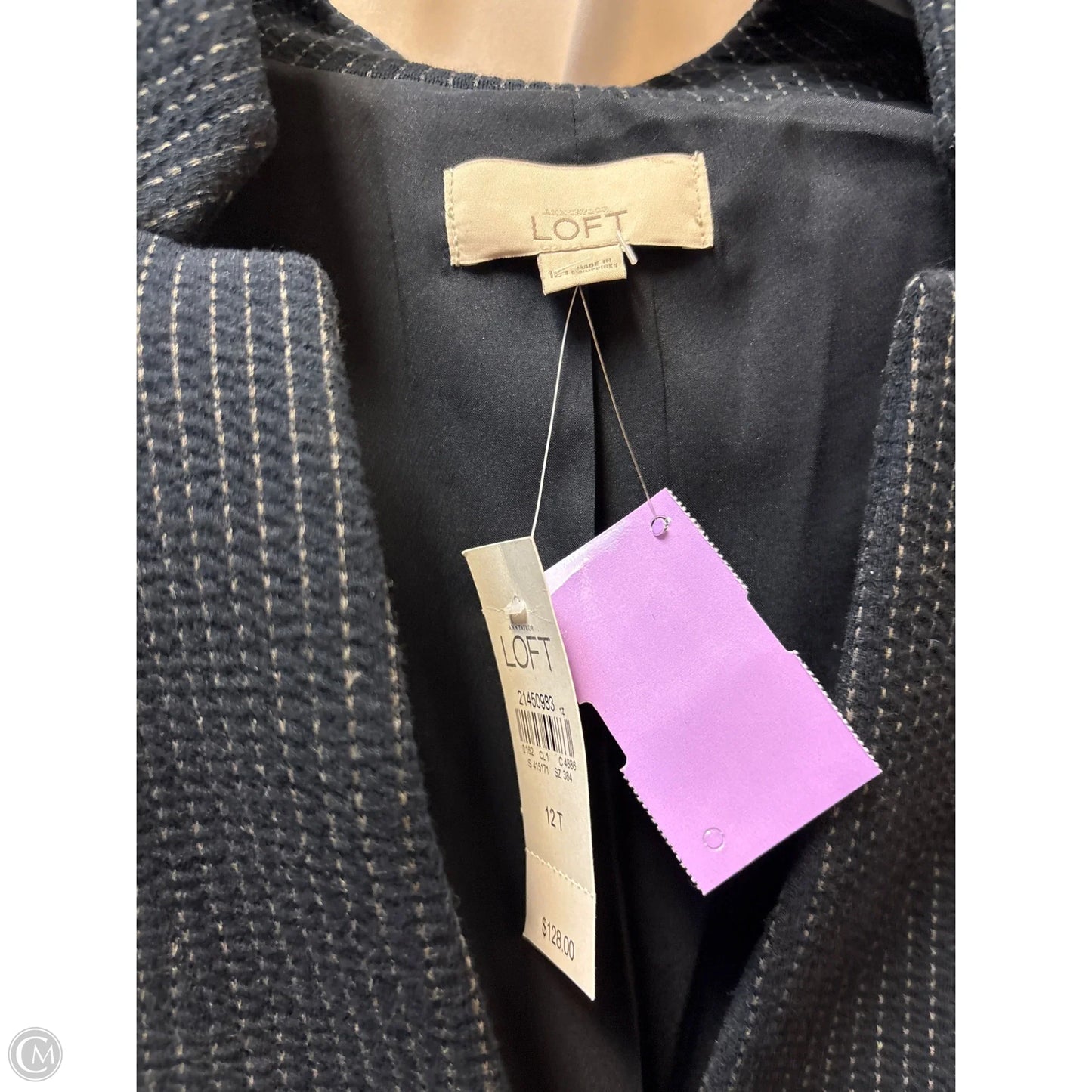 Blazer By Loft In Navy, Size: 12