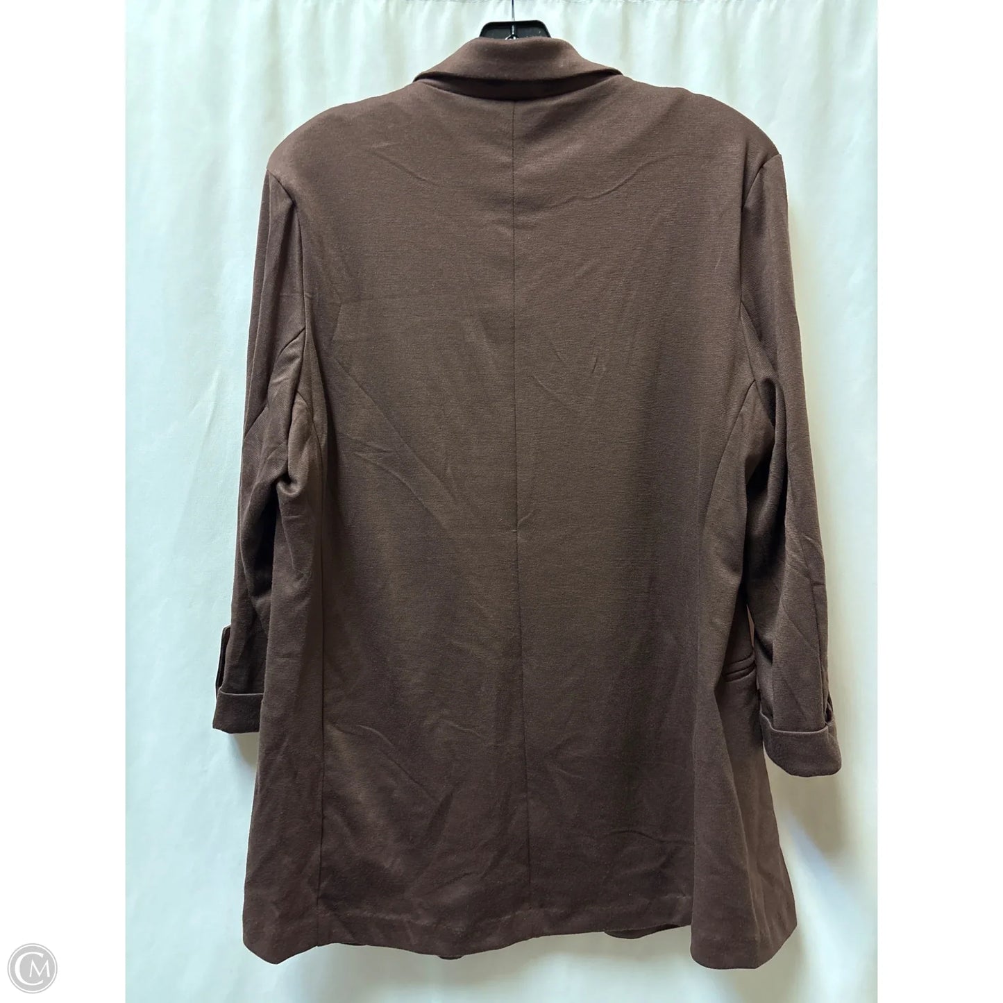Blazer By Clothes Mentor In Brown, Size: Xl