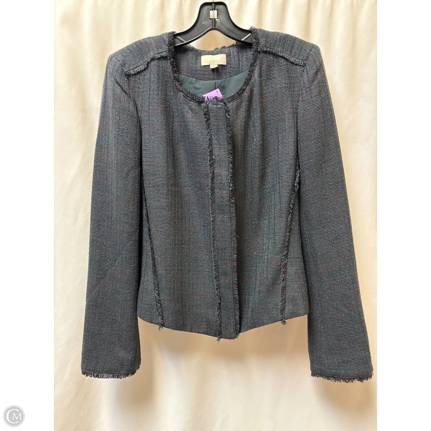 Blazer By Loft In Grey, Size: 12