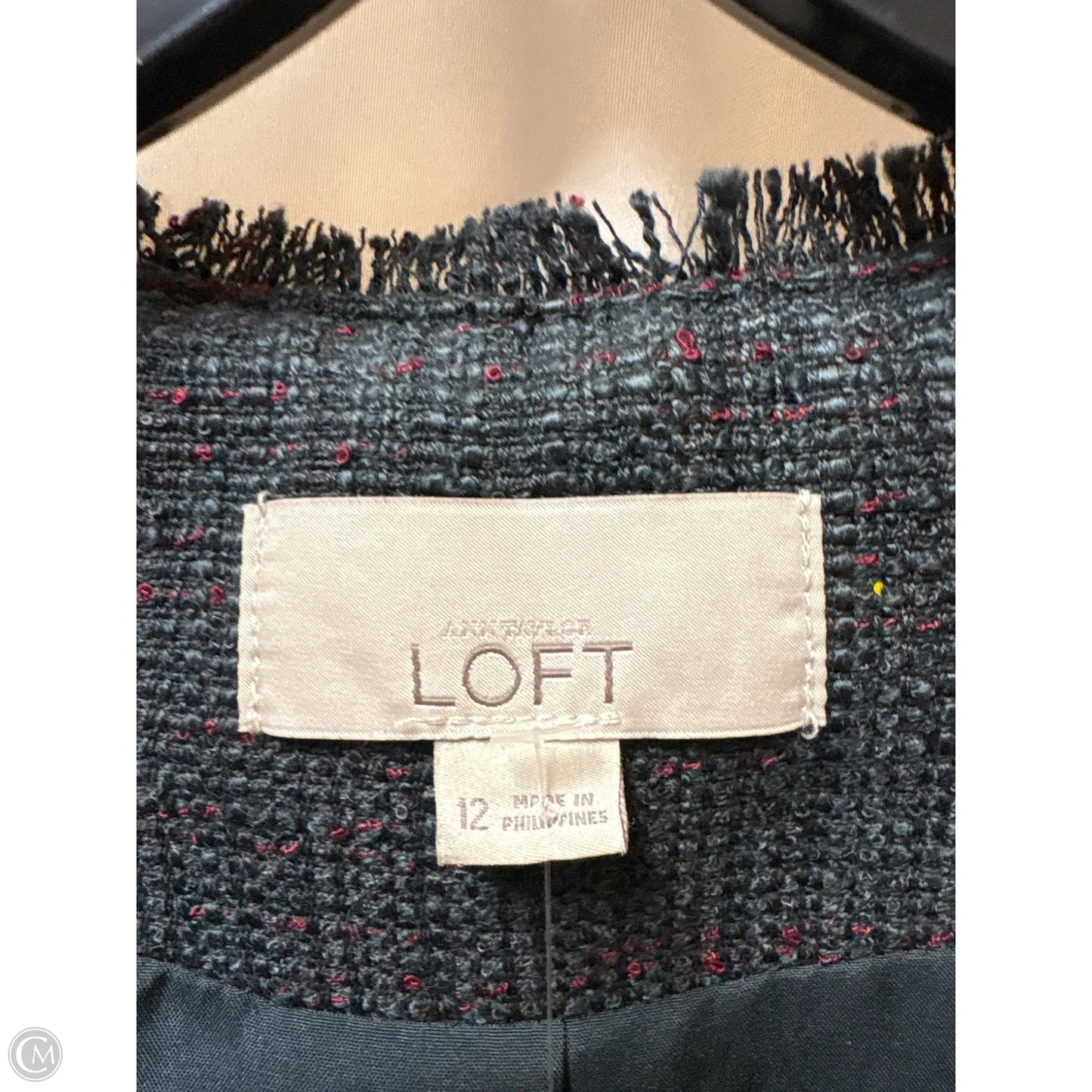 Blazer By Loft In Grey, Size: 12