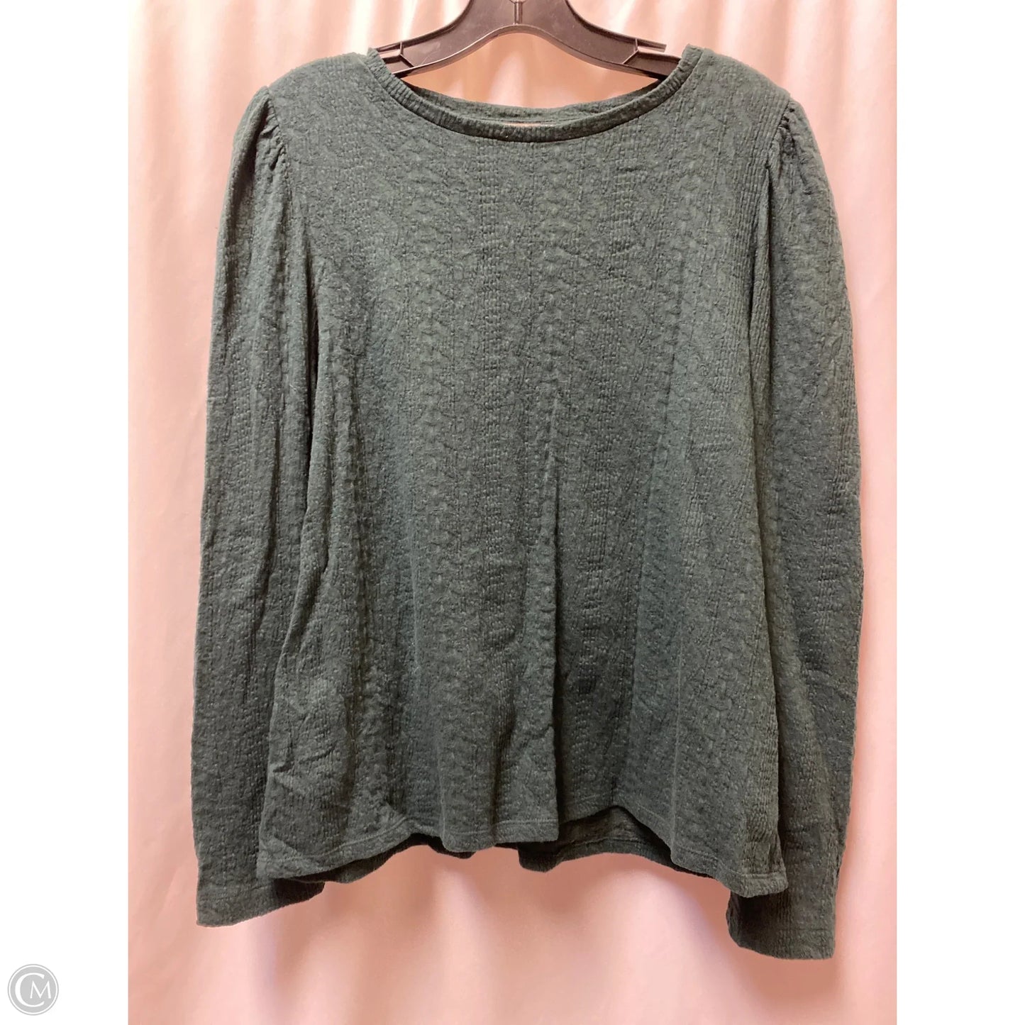 Top Long Sleeve By Loft In Green, Size: L