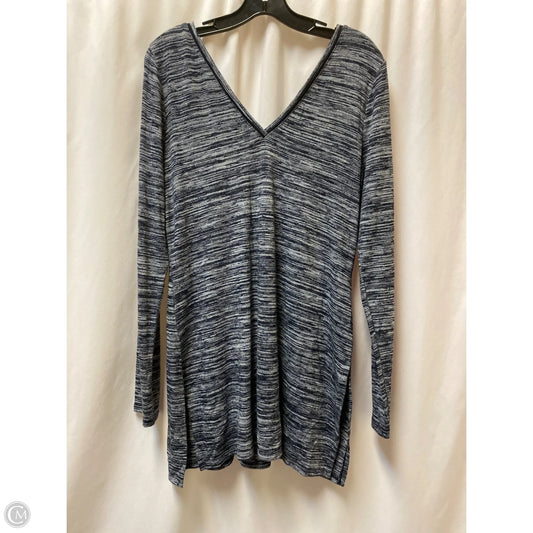 Top Long Sleeve By White House Black Market In Blue, Size: L