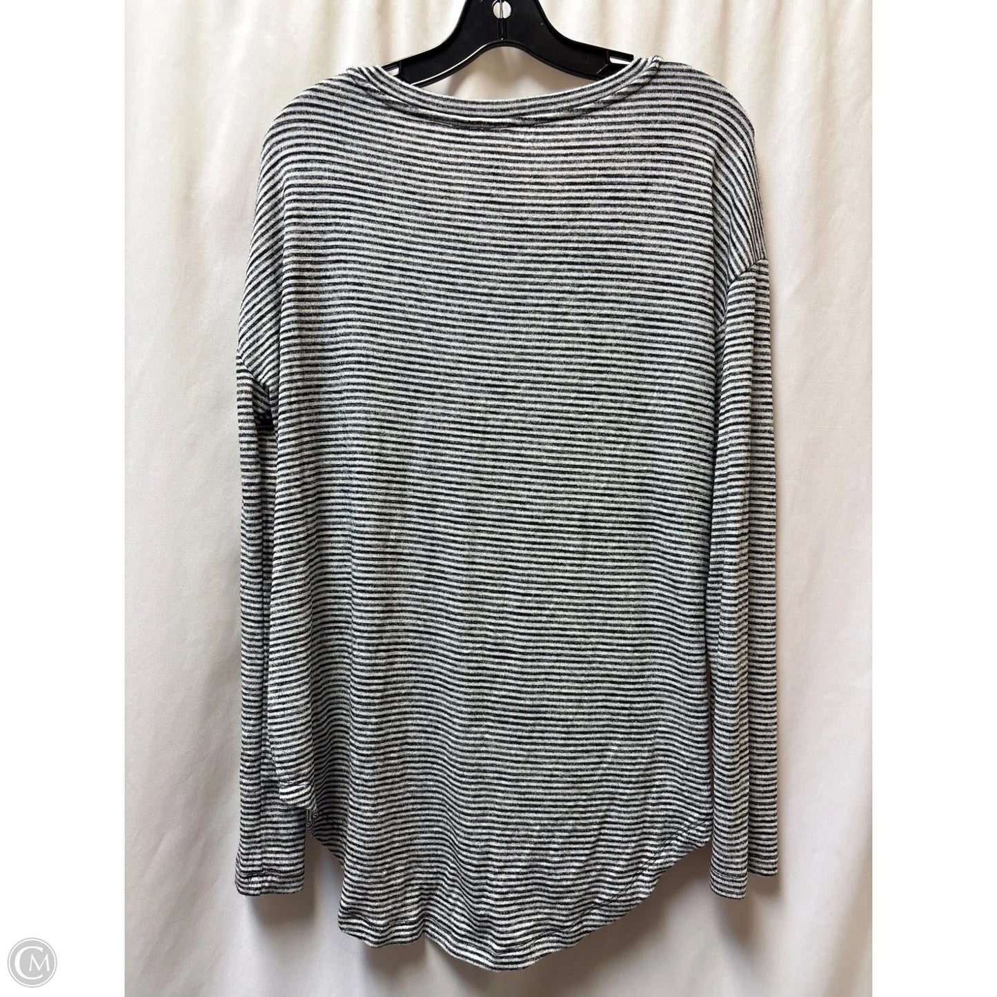 Top Long Sleeve By Gap In Striped Pattern, Size: L