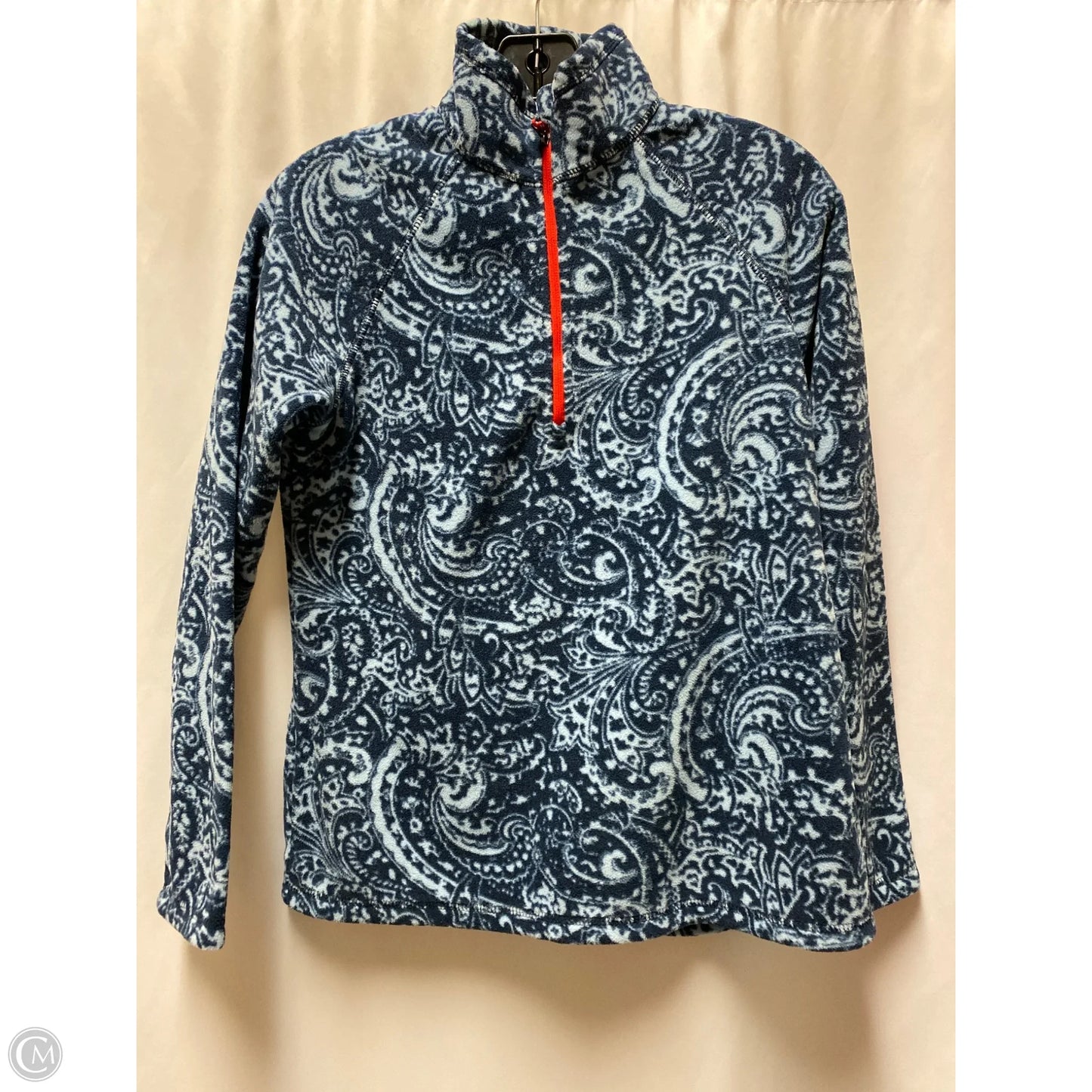 Jacket Fleece By Eddie Bauer In Blue, Size: S