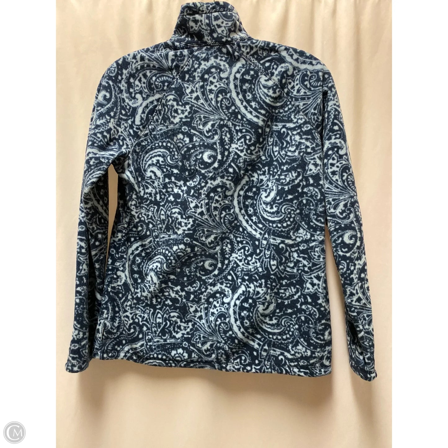 Jacket Fleece By Eddie Bauer In Blue, Size: S