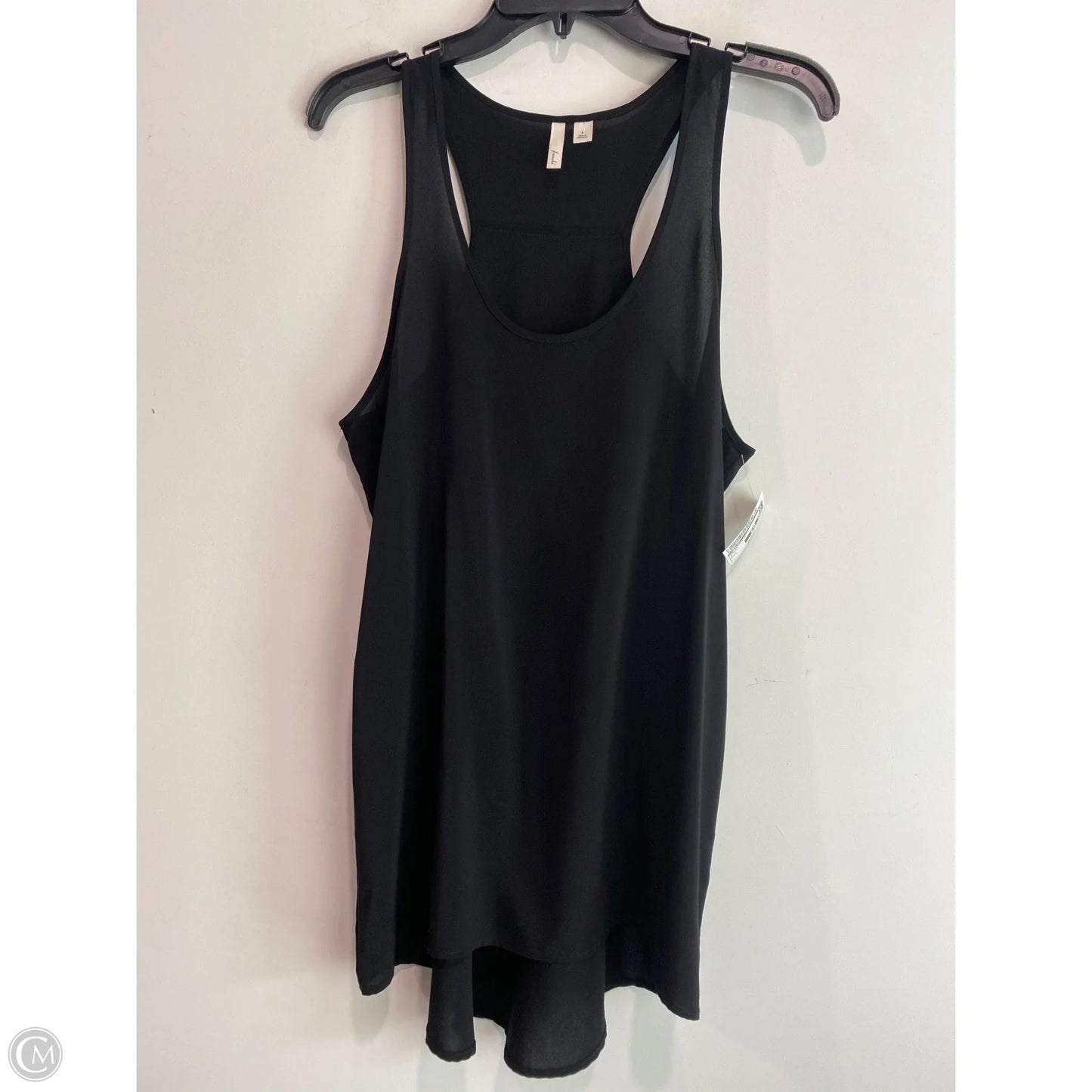 Top Sleeveless By Frenchi In Black, Size: L