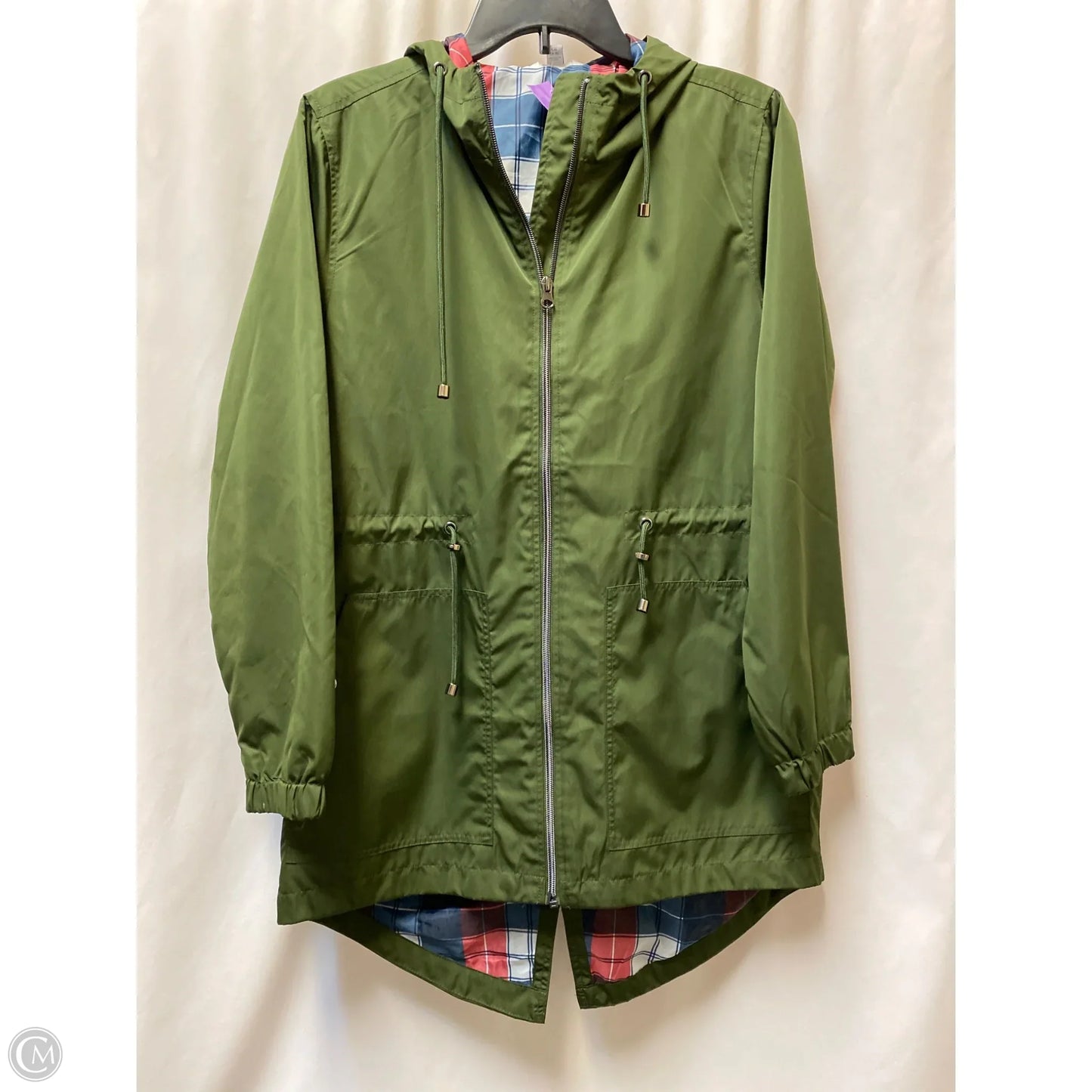 Jacket Utility By Time And Tru In Green, Size: S