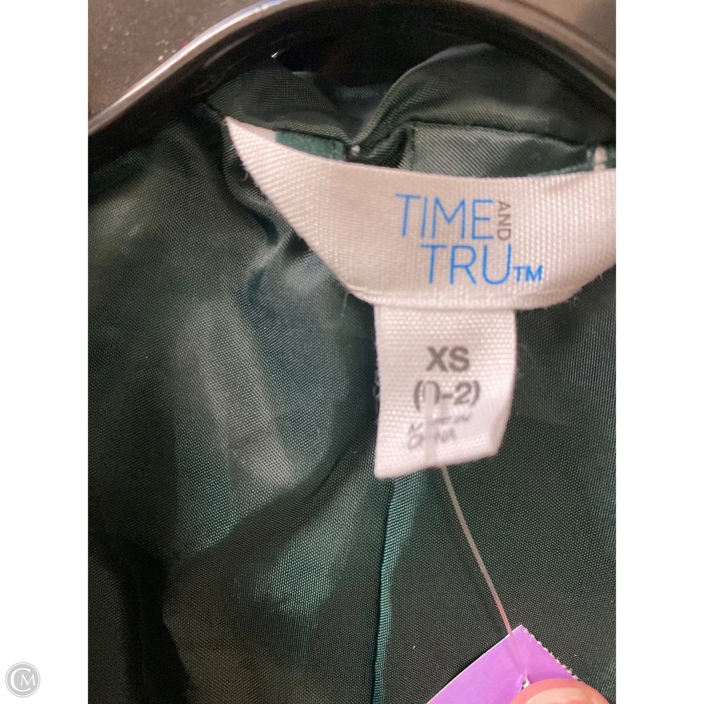 Jacket Utility By Time And Tru In Green, Size: Xs