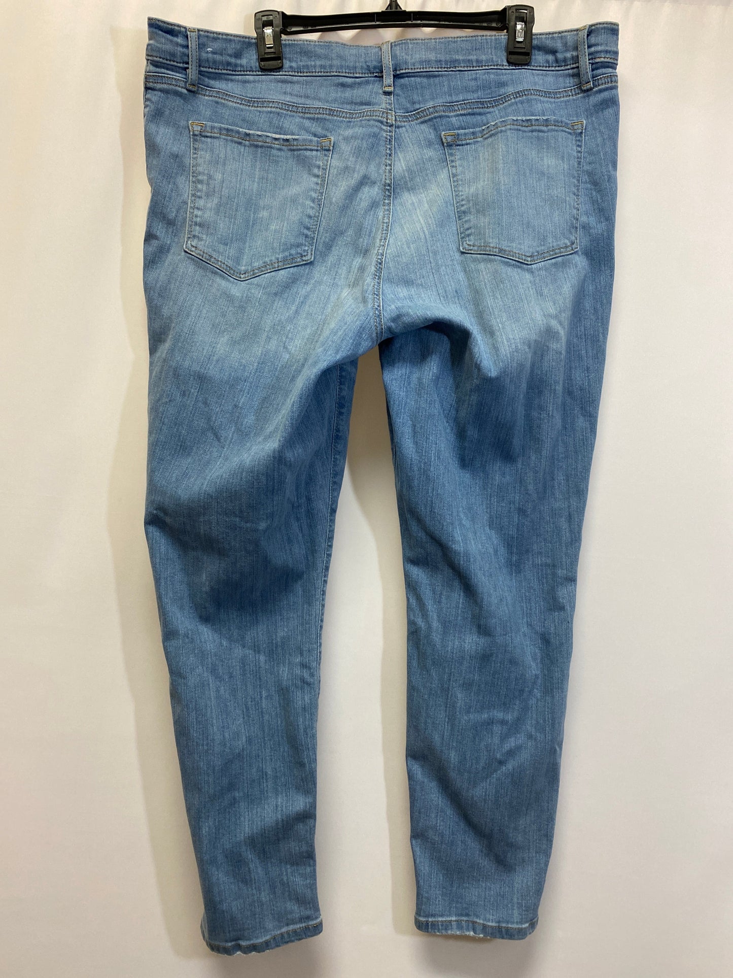 Blue Denim Jeans Skinny Loft, Size 18