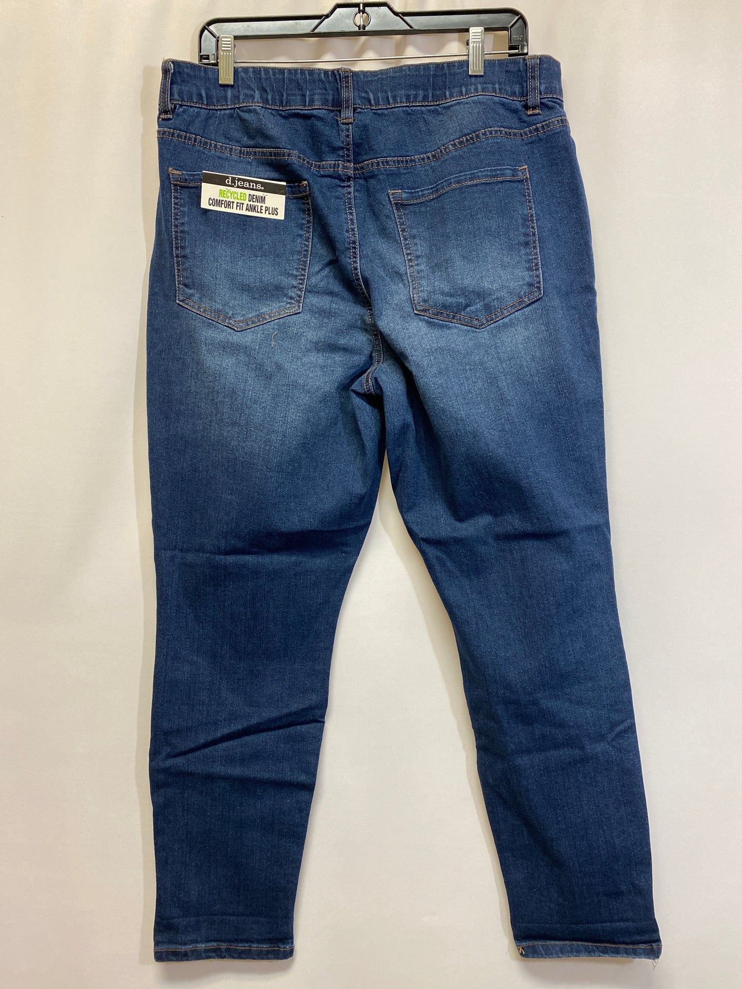 Blue Denim Jeans Straight D Jeans, Size 18w