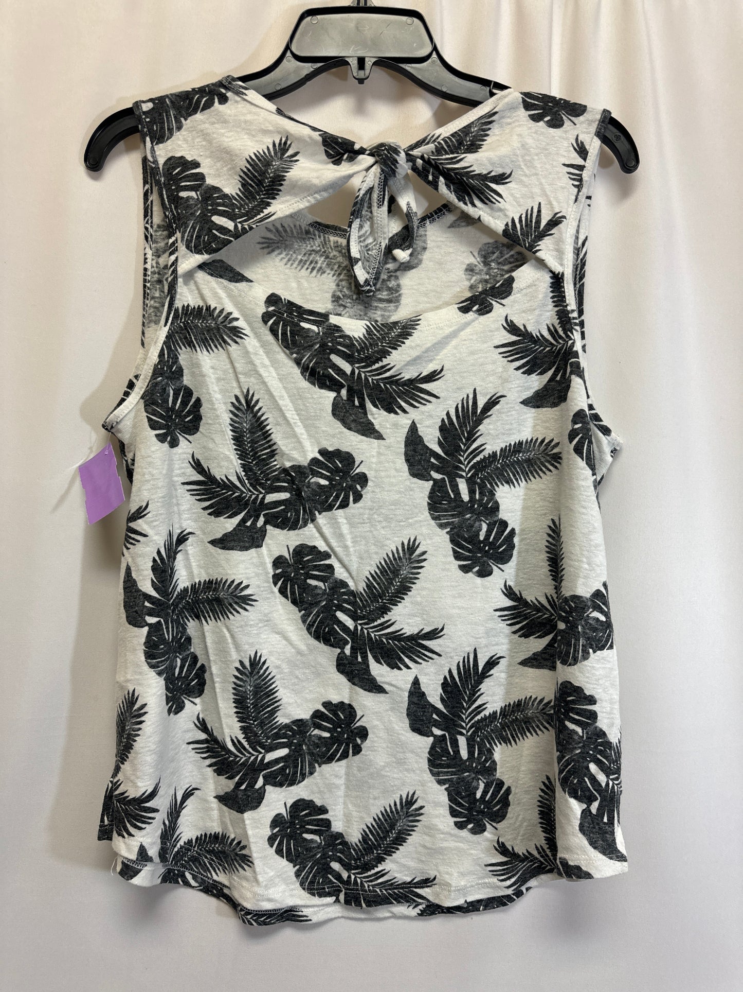 Black & White Top Sleeveless Old Navy, Size L