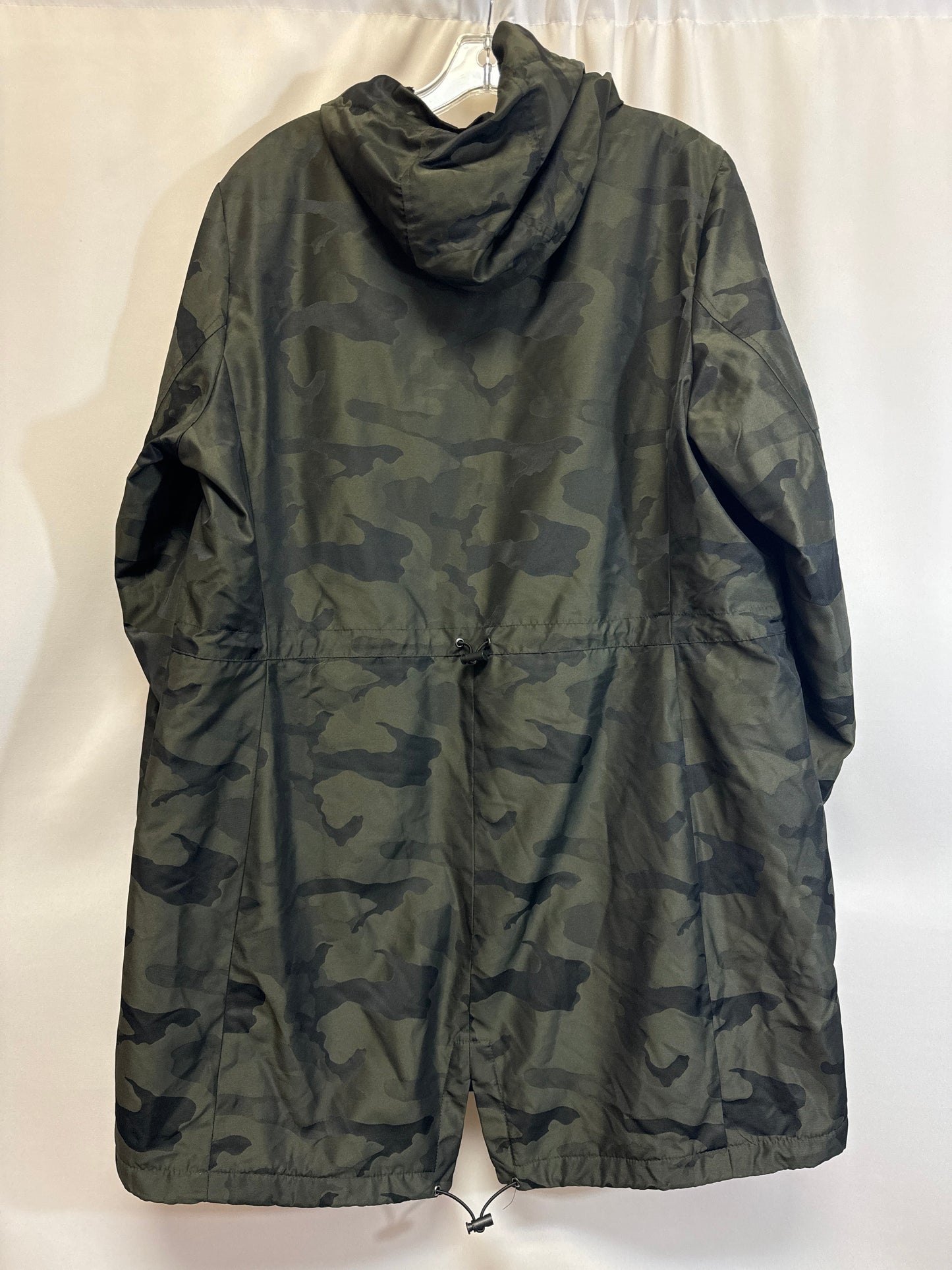 Camouflage Print Jacket Designer Michael By Michael Kors, Size 1x