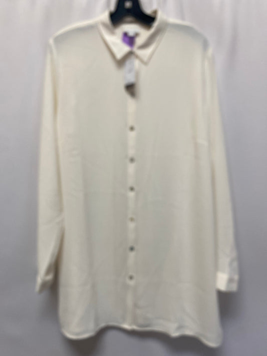 Cream Top Long Sleeve J. Jill, Size L