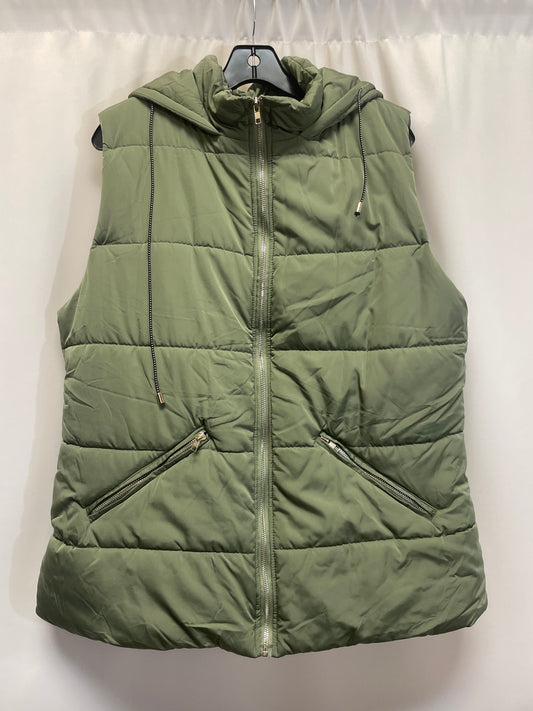 Vest Puffer & Quilted By Clothes Mentor In Green, Size: Xxl