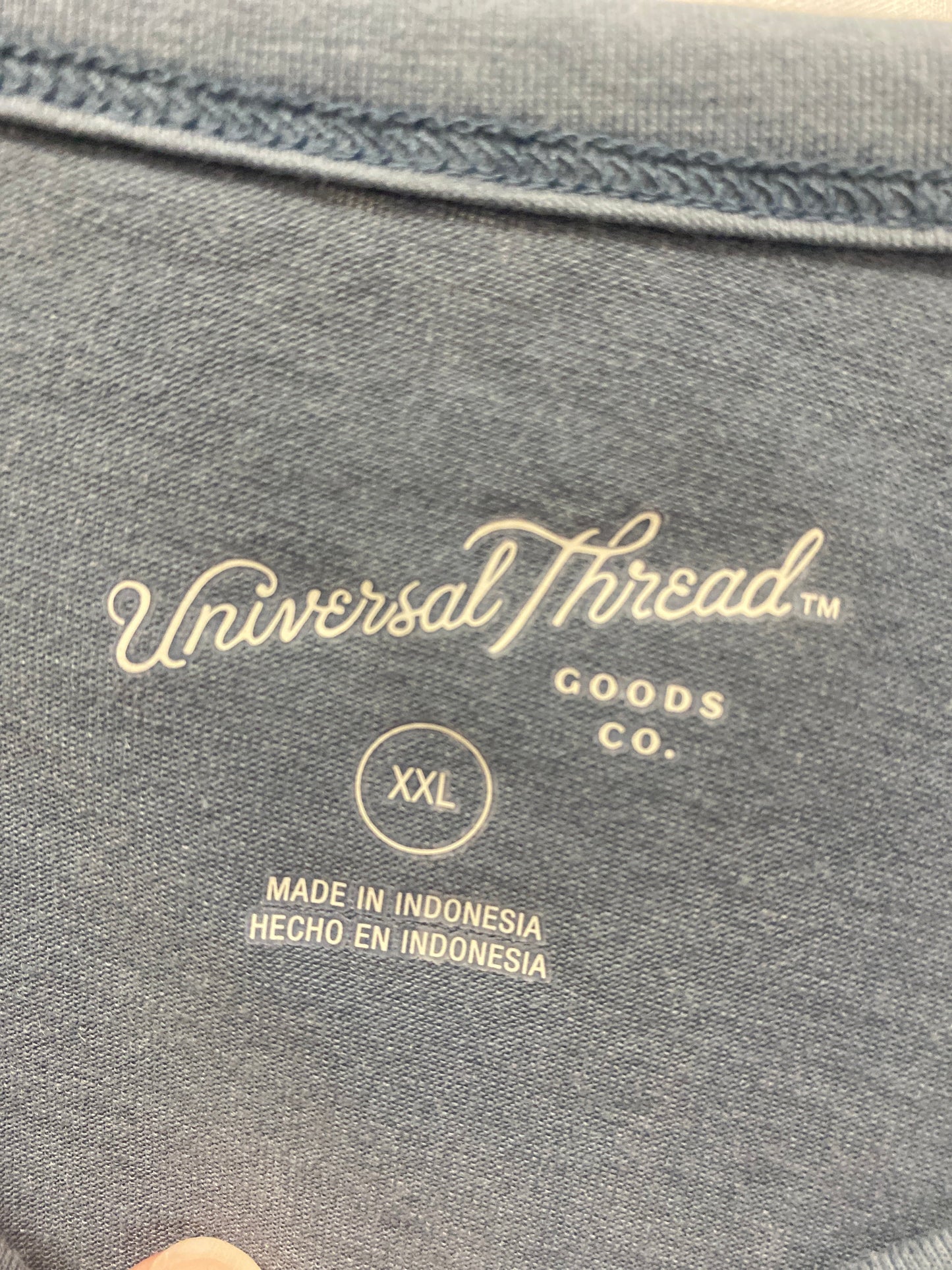 Top Short Sleeve By Universal Thread In Blue, Size: Xxl