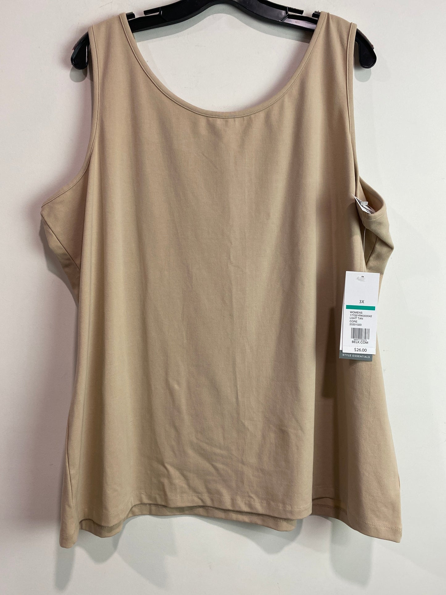 Tank Top By New Directions In Tan, Size: 3x