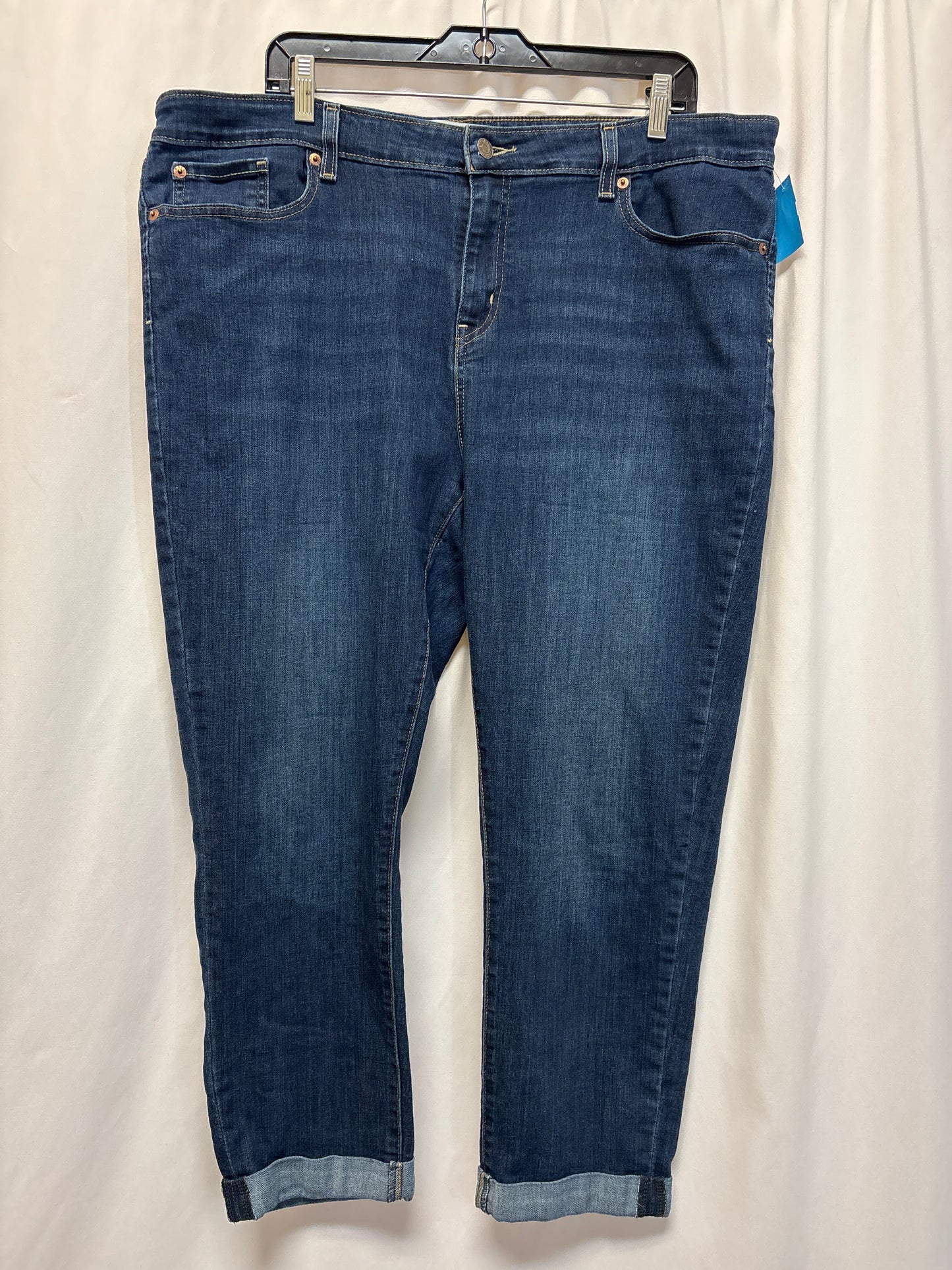 Jeans Boyfriend By Levis In Blue Denim, Size: 20