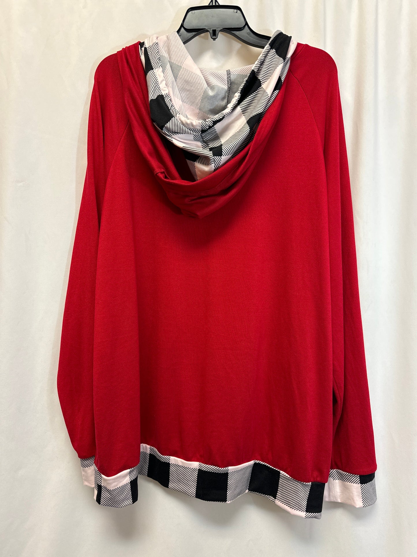 Top Long Sleeve By White Birch In Red, Size: 2x