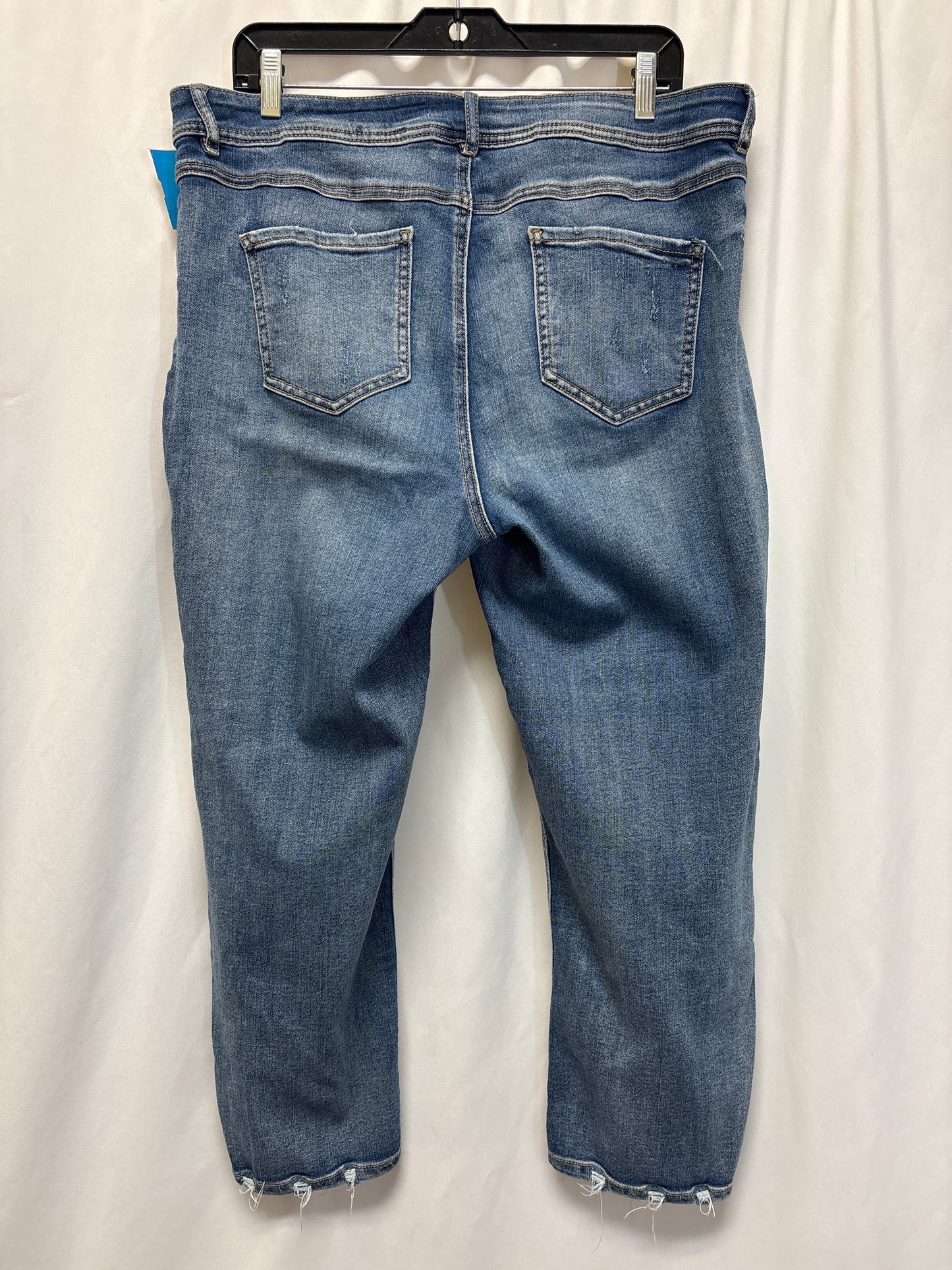 Jeans Straight By Cato In Blue Denim, Size: 16