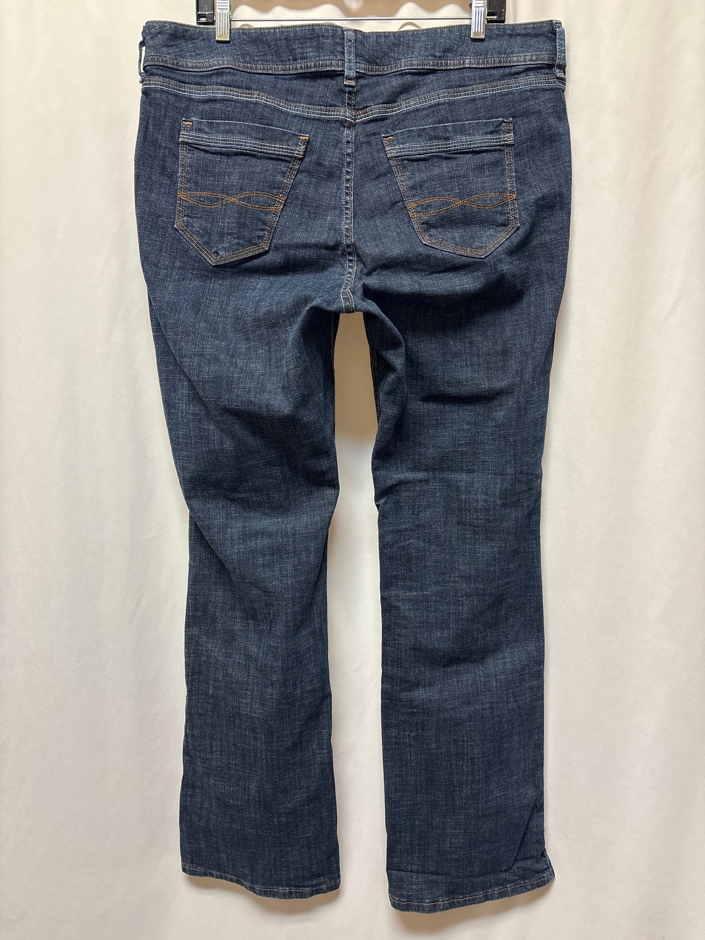 Jeans Boot Cut By Riders In Blue Denim, Size: 18