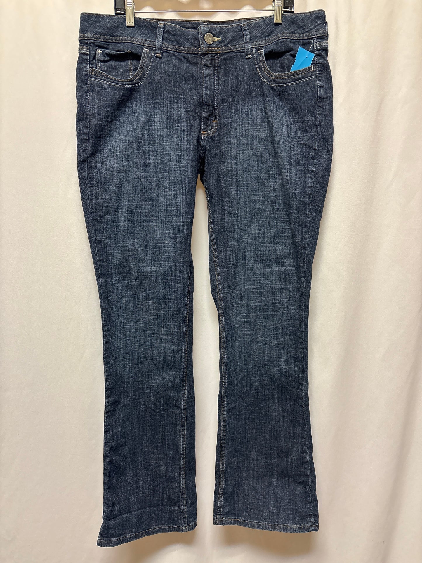 Jeans Boot Cut By Riders In Blue Denim, Size: 18