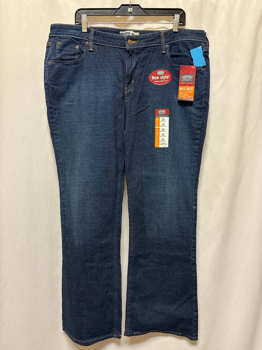 Jeans Boot Cut By Levis In Blue Denim, Size: 18