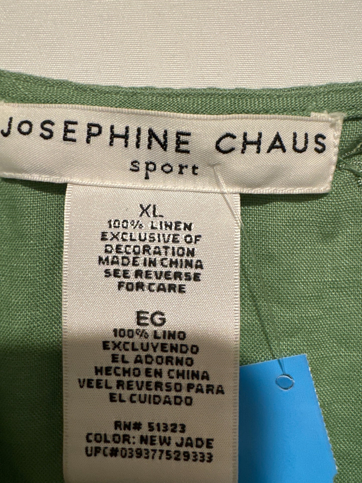 Top Long Sleeve By Josephine Chaus In Green, Size: Xl