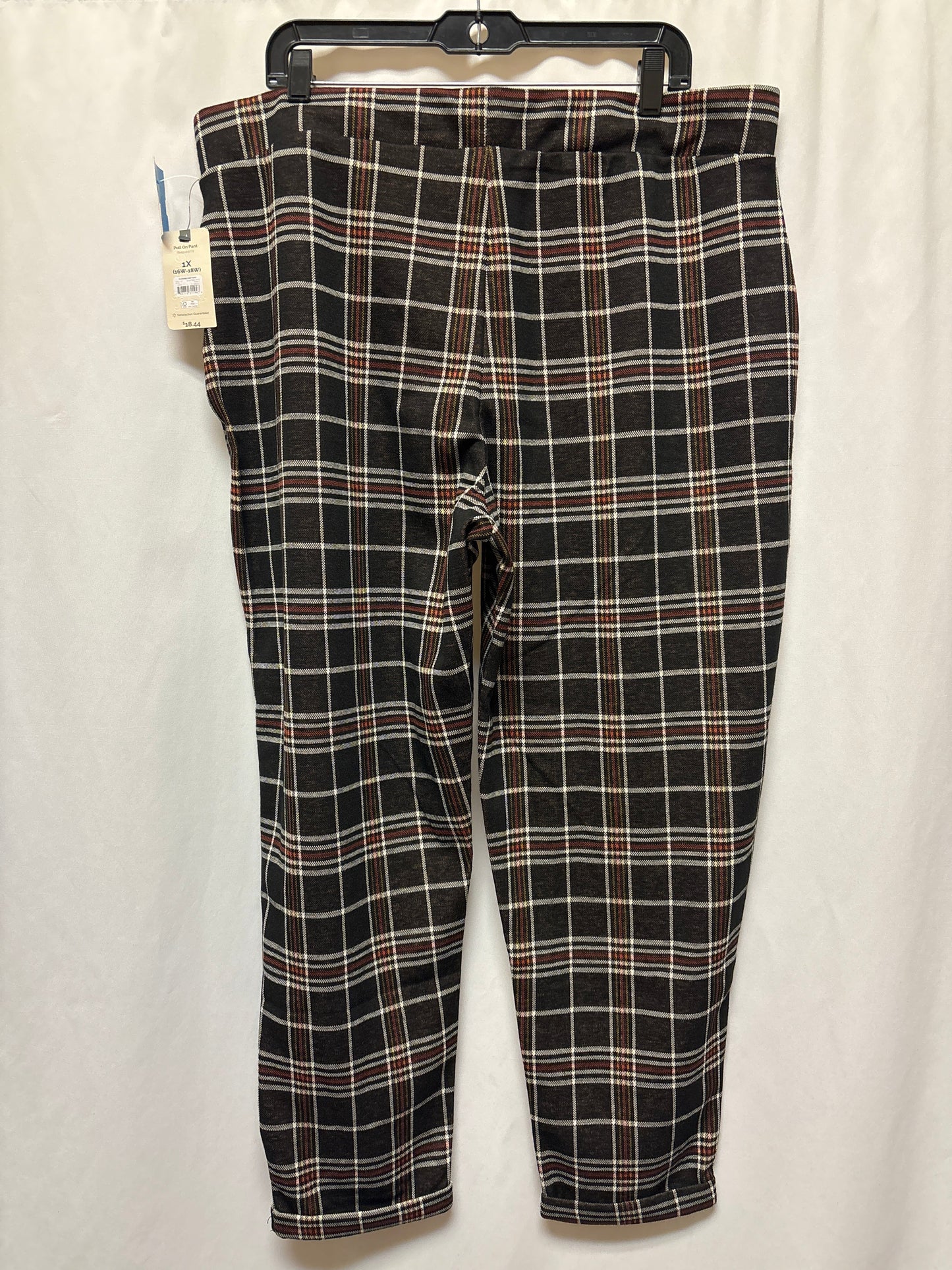 Pants Dress By Terra & Sky In Plaid Pattern, Size: 1x