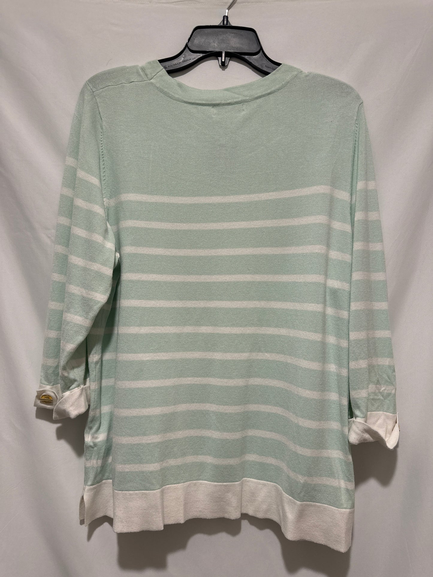 Top Long Sleeve By Calvin Klein In Green, Size: Xl