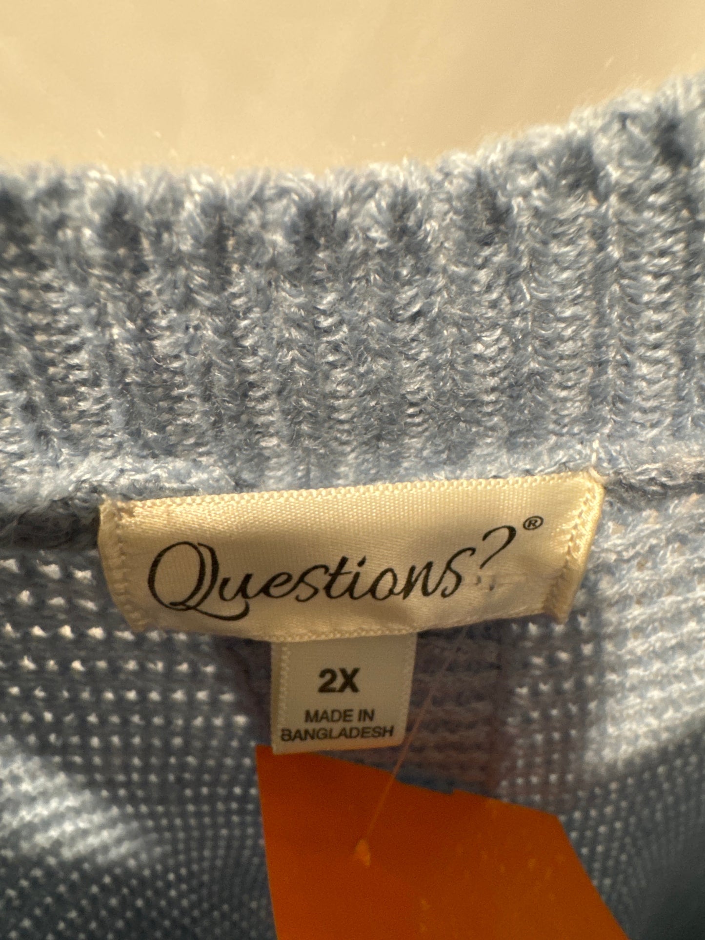 Sweater By Clothes Mentor In Blue, Size: 2x