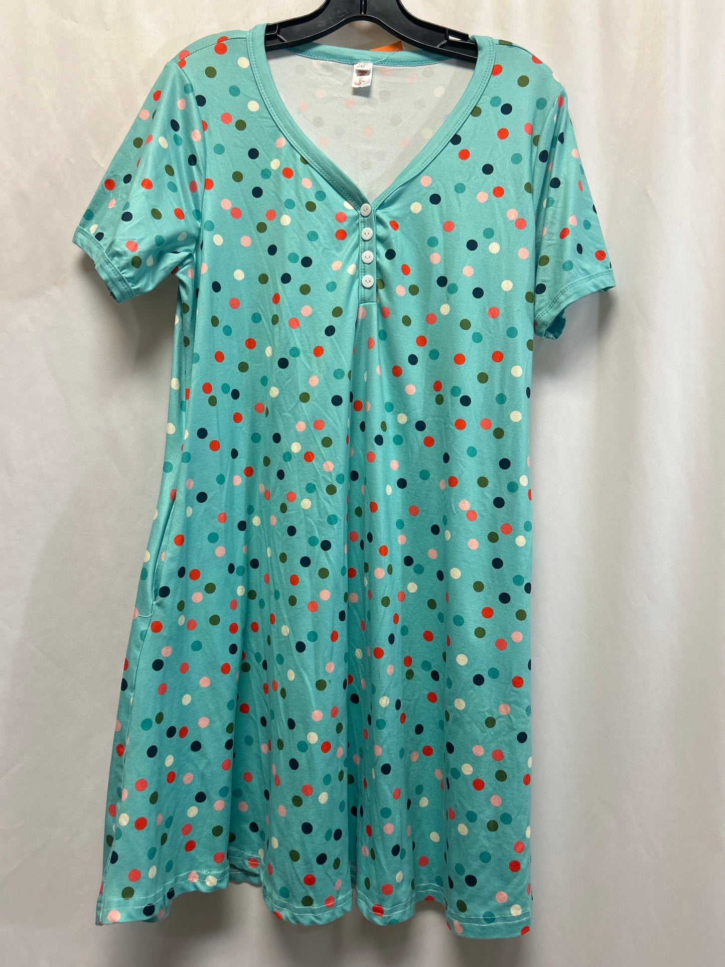 Pajama Pants By Clothes Mentor In Teal, Size: M