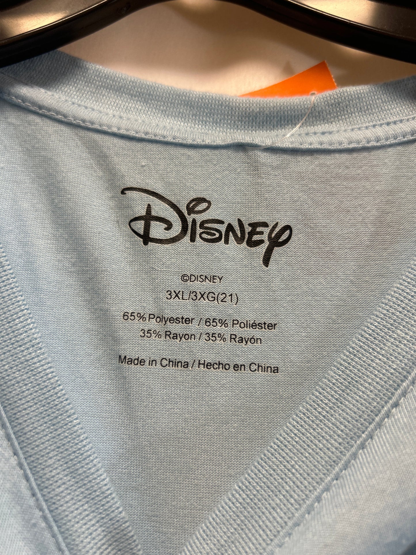 Top Short Sleeve By Disney Store In Blue, Size: 3x