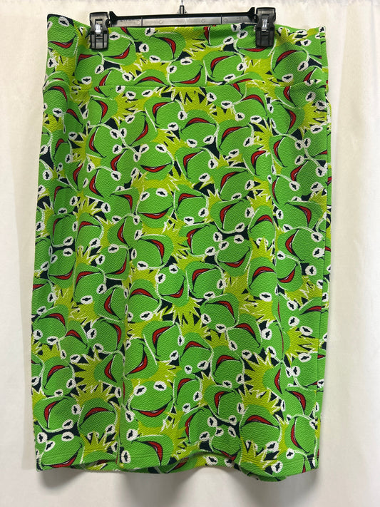 Skirt Midi By Lularoe In Green, Size: 3x