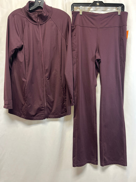 Athletic Leggings By J. Jill In Purple, Size: S