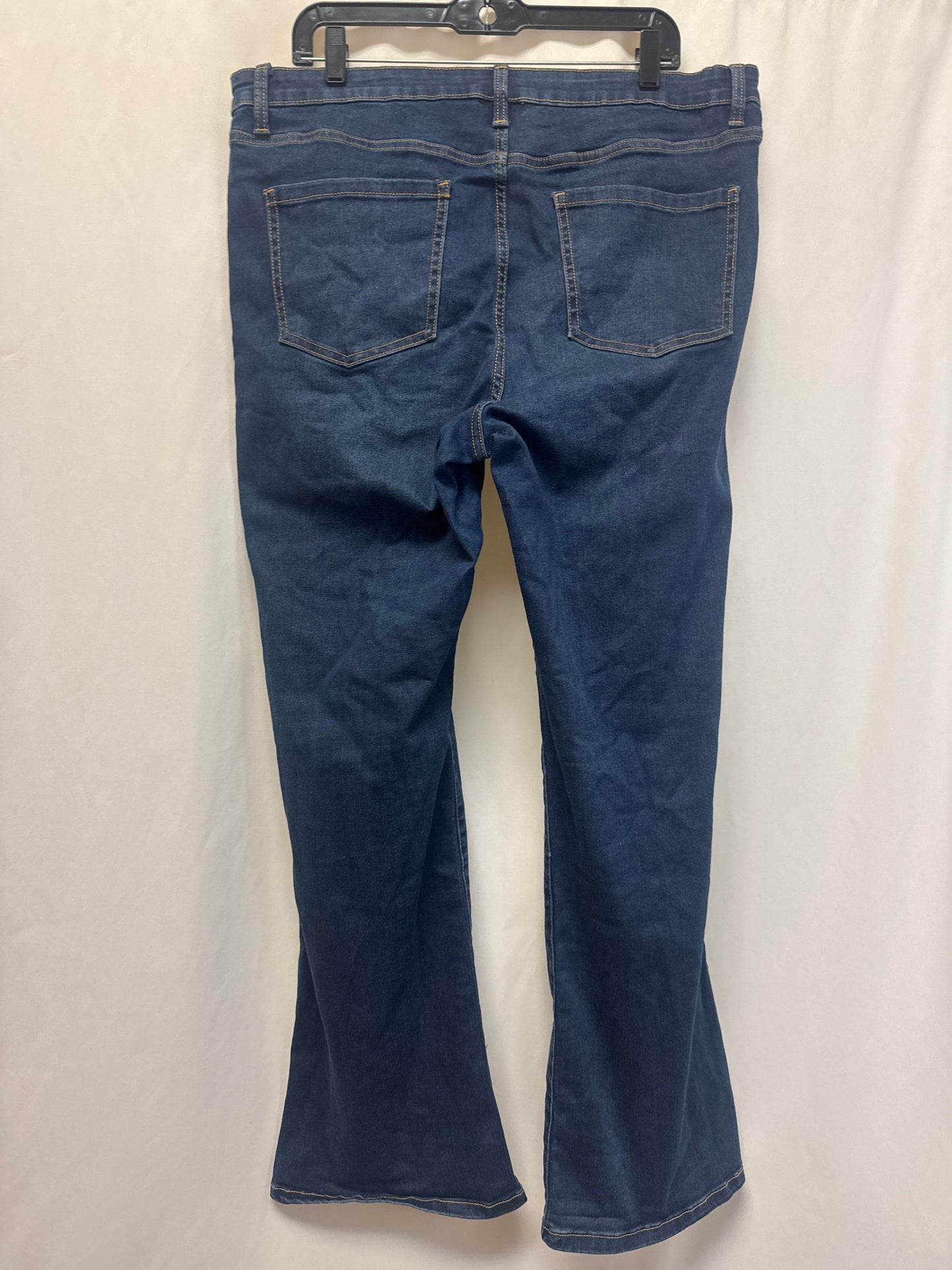 Jeans Boot Cut By Time And Tru In Blue Denim, Size: 18